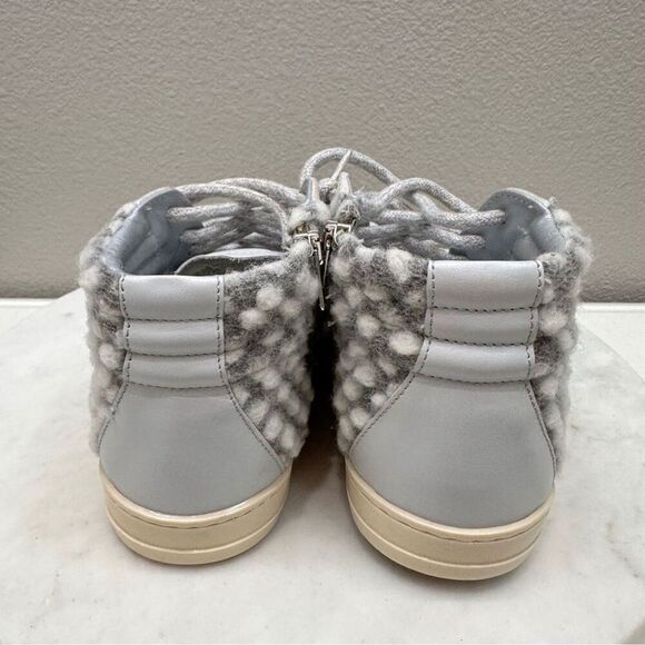 P448 Sneakers Womens Size 7 Gray High Top Lace Up Sneaker Shoes - Picture 6 of 11